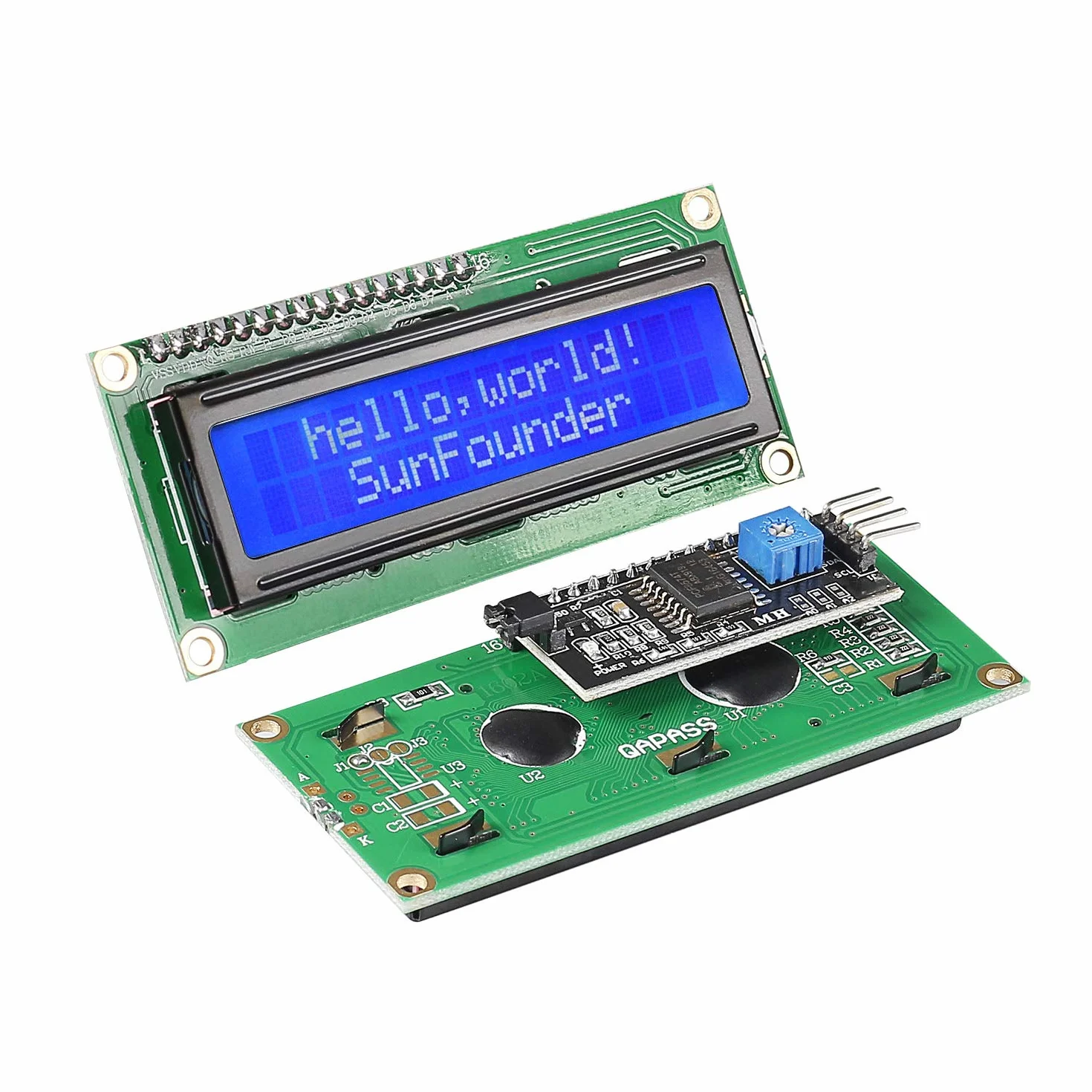 SUNFOUNDER IIC I2C TWI LCD1602 Display Module for Arduino Raspberry Pi