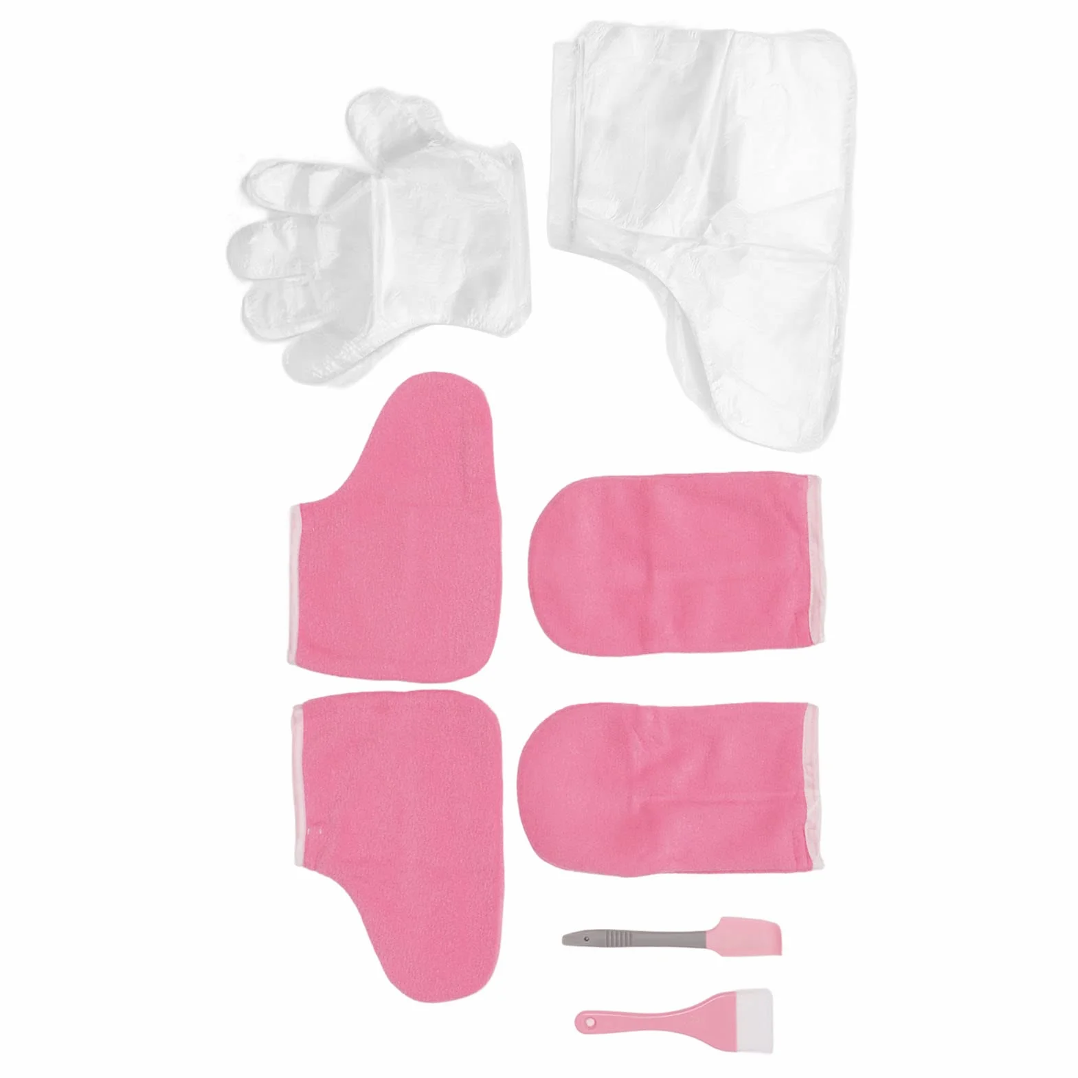 Botines de Rizo para Pies y Manoplas Gruesas de Parafina para Terapia SPA, Algodón Aislado