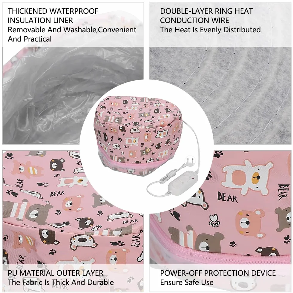 Gorro de calentamiento para el cabello con tratamiento térmico de aceite, desmontable para vaporizador