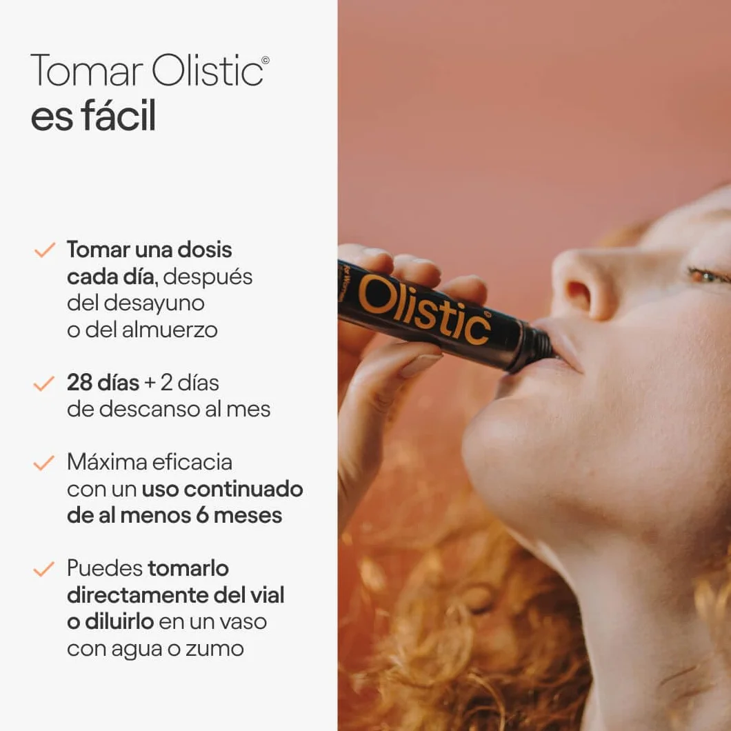 Olistic Complemento Alimenticio Anticaída de Cabello 28 Ampollas Vegano Sin Gluten