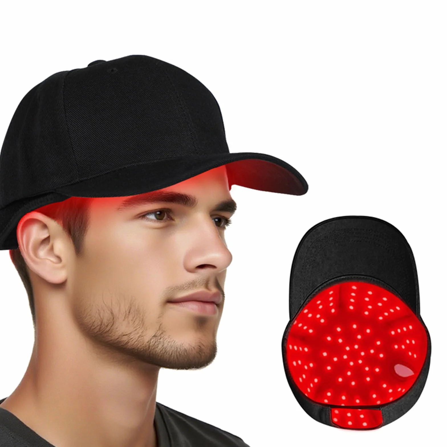 Gorro LED para Crecimiento del Cabello con Terapia de Luz Roja, Luz Infrarroja 660/850nm
