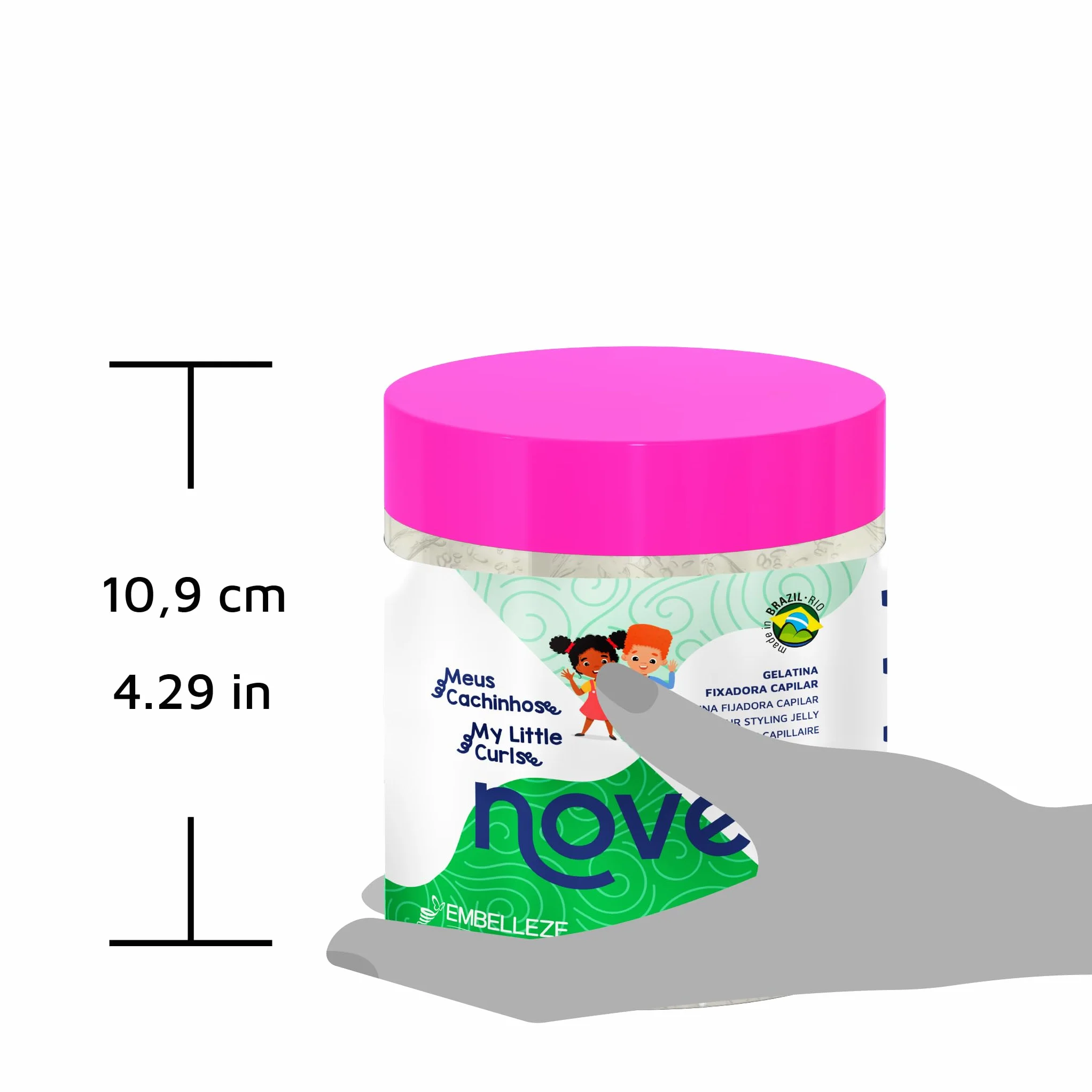Novex Gel Estilizador My Little Curls para Niños 500g Enriquecido con Aceite de Ricino