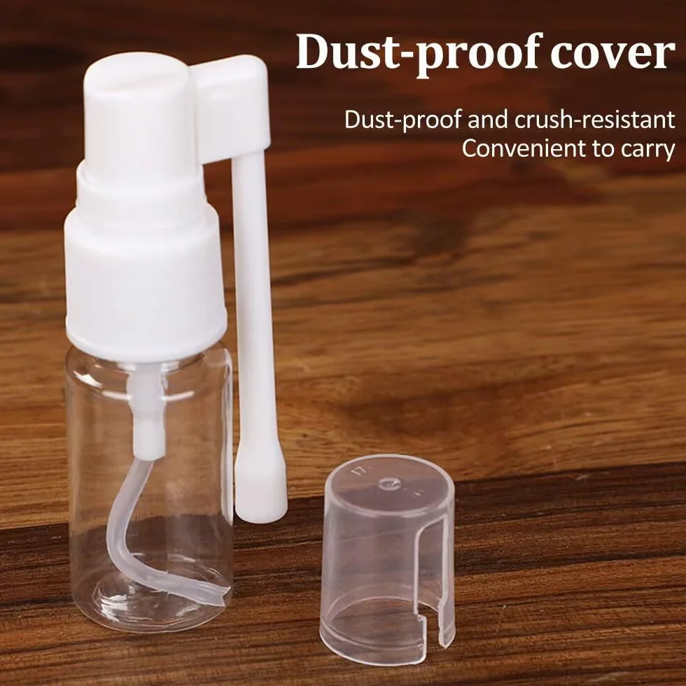 Botellas pulverizadoras de plástico rellenables 20 ml con tapa giratoria 360° atomizador de niebla fina
