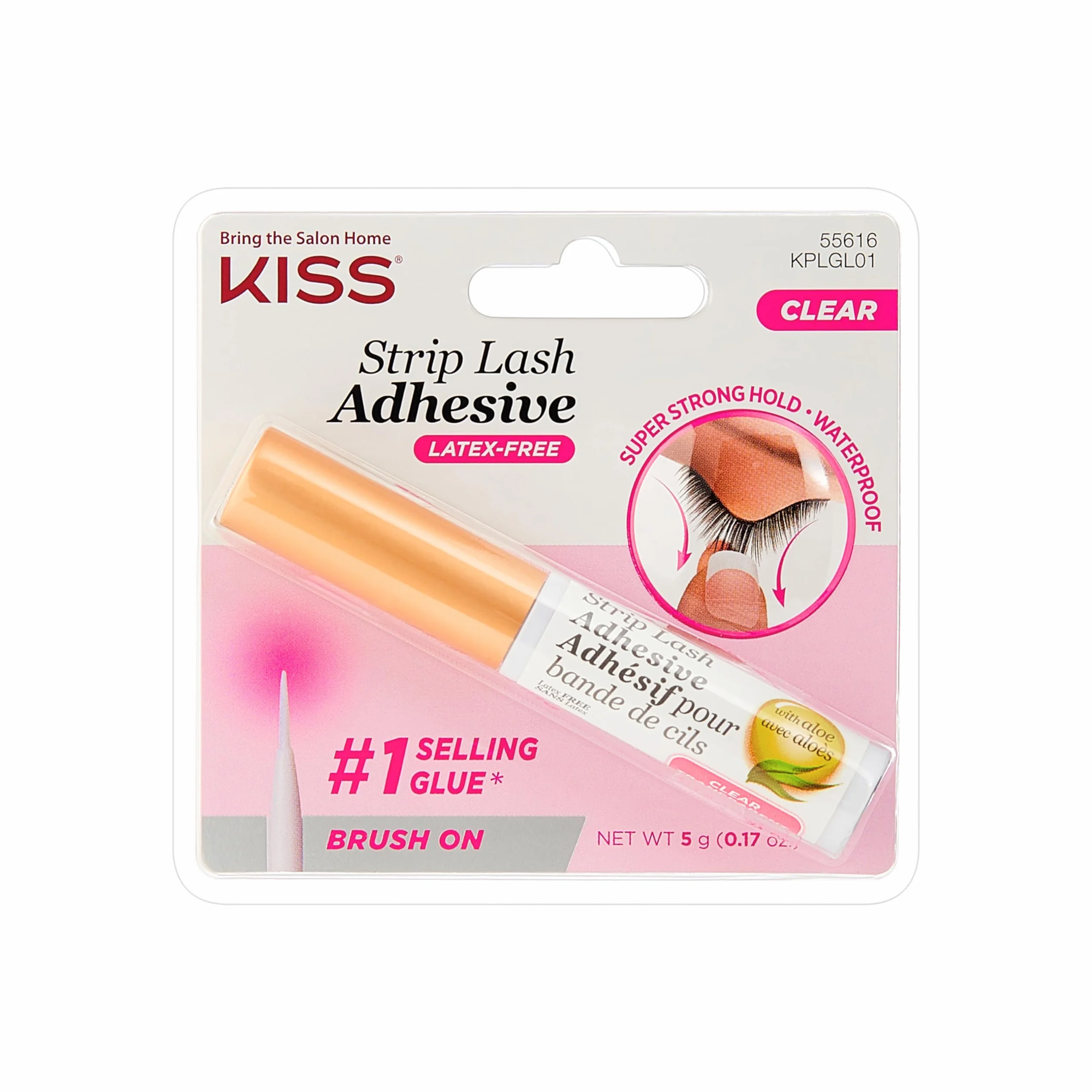 Kiss Products Ever Ez Strip Eyelash Adhesive Clear 0.1 Pounds