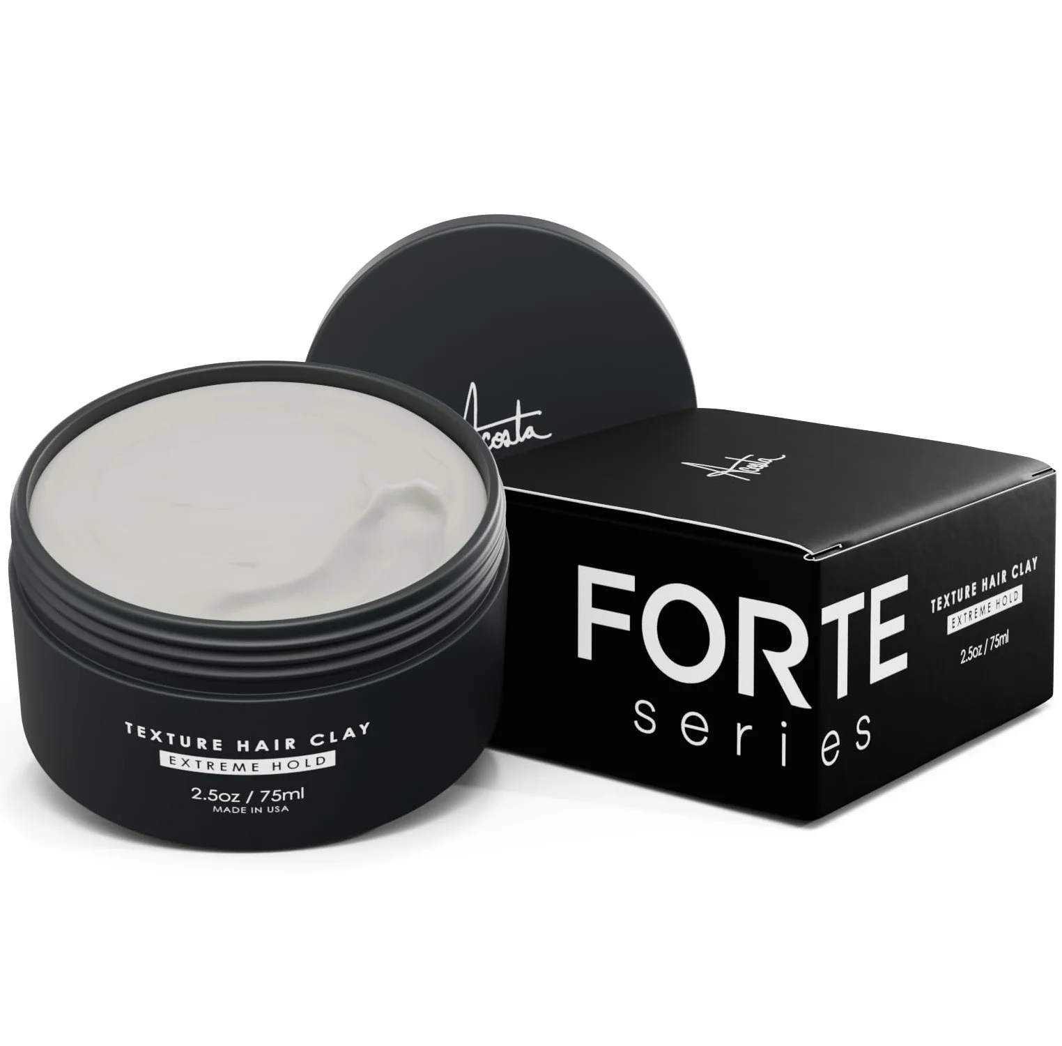 Alex Costa Forte Series Arcilla para el cabello con textura, agarre extremo, acabado mate, para cabello grueso