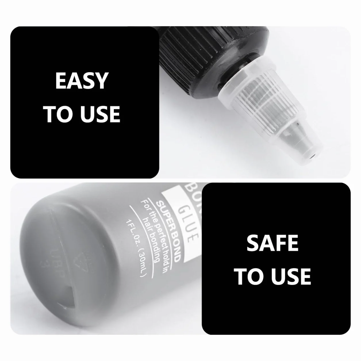 Adhesivo para Pelucas Pegamento para Cabello Resistente al Agua Fijación Invisible