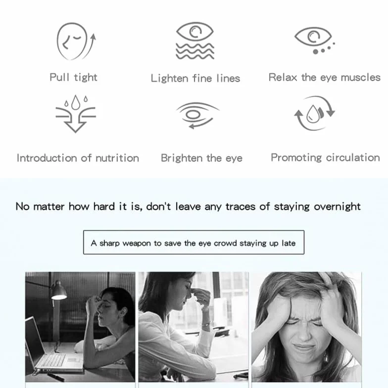 Gafas de terapia de luz roja para cuidado de la piel, reduce ojeras, hinchazón y arrugas (blanco)