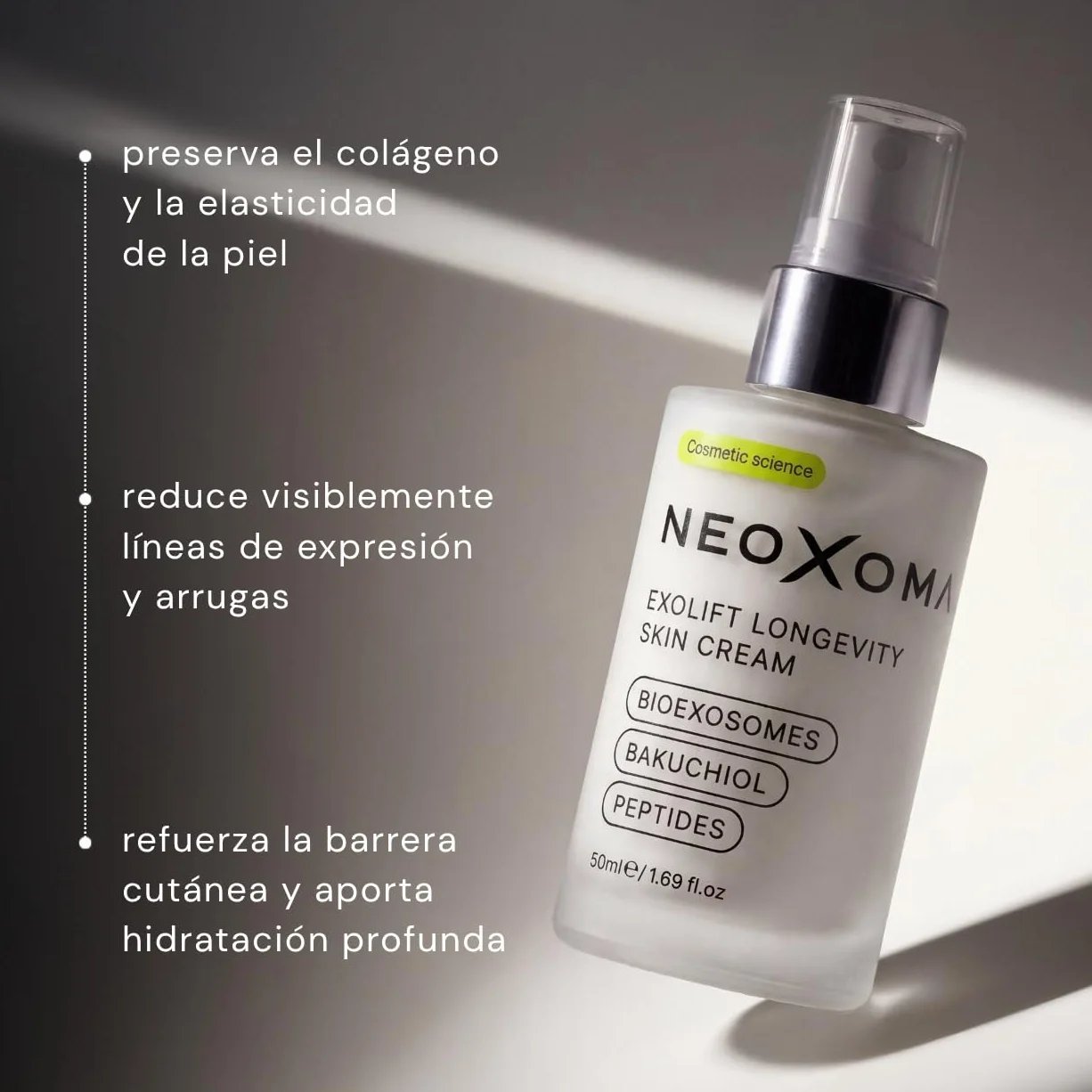 Crema Facial Hidratante con Exosomas y Bakuchiol | Crema Facial Antiedad con Péptidos | Mejora Apariencia de Arrugas y Firmeza | Hidratación Intensa y Piel Uniforme | 50 ml