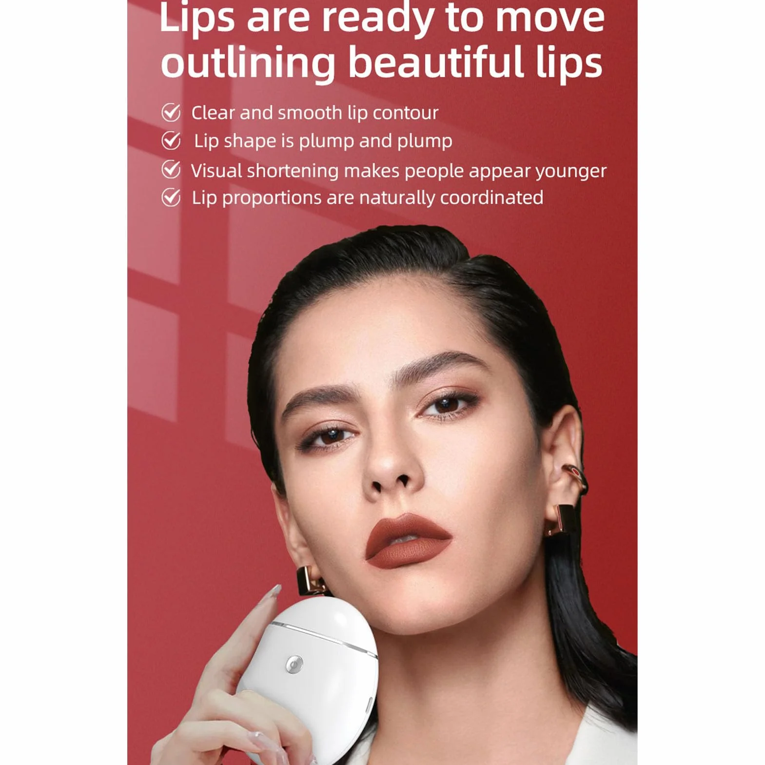 Rellenador de Labios Eléctrico de Silicona, Potenciador Reafirmante Automático