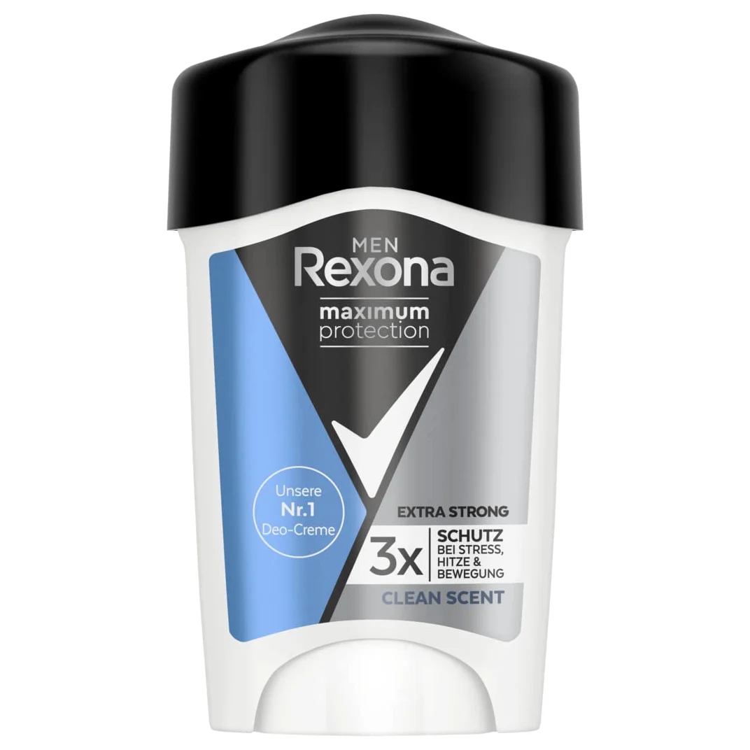 Rexona Men Maximum Protection - Desodorante antitranspirante con 48 horas de protección contra la sudoración intensa y el olor corporal, 45 ml, 6 unidades