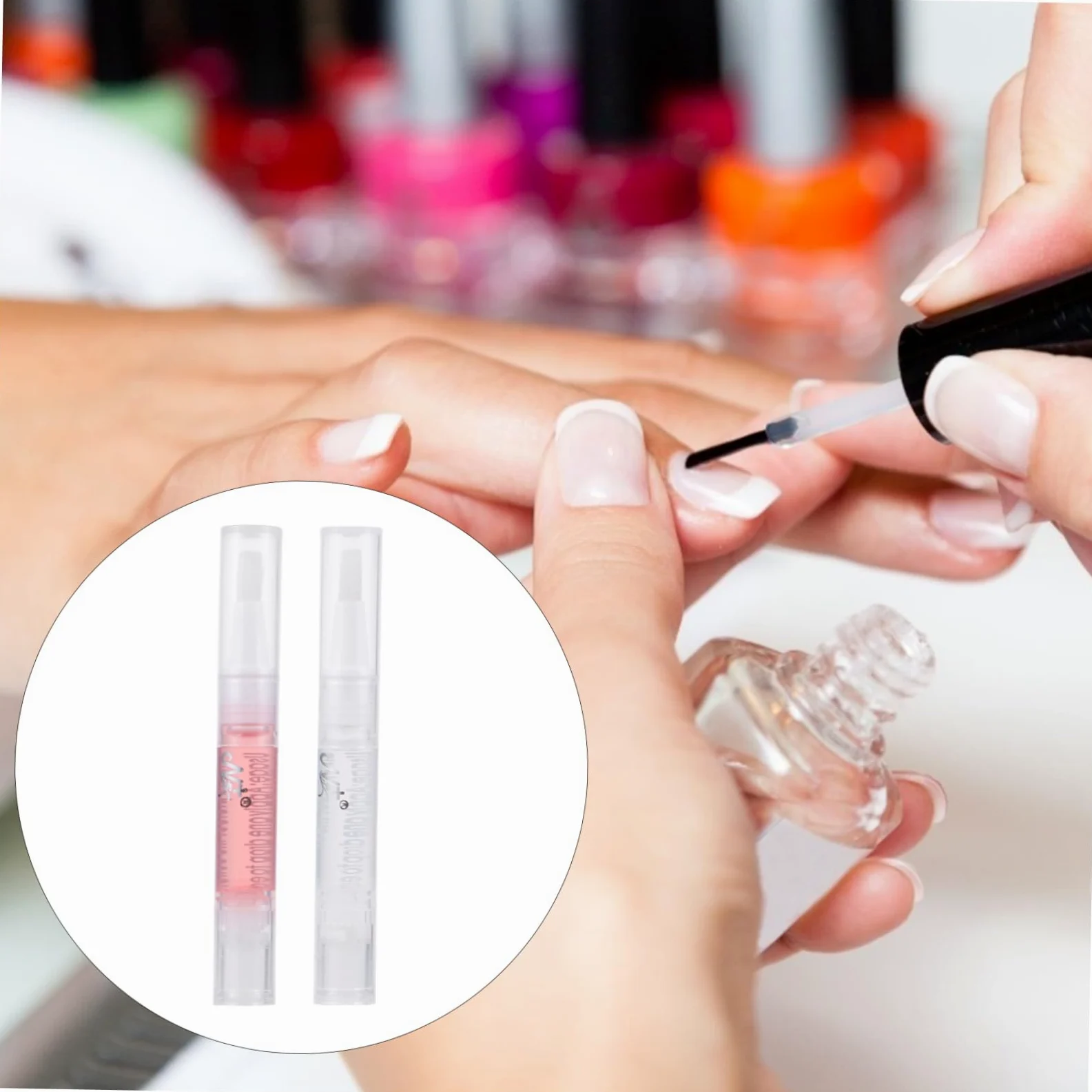 2 Series Aceite Cutículas Nutritivo Bolígrafo Y Manicura Revitalizador De Cutículas Hidratación Y Cuidado 8 Piezas X 2