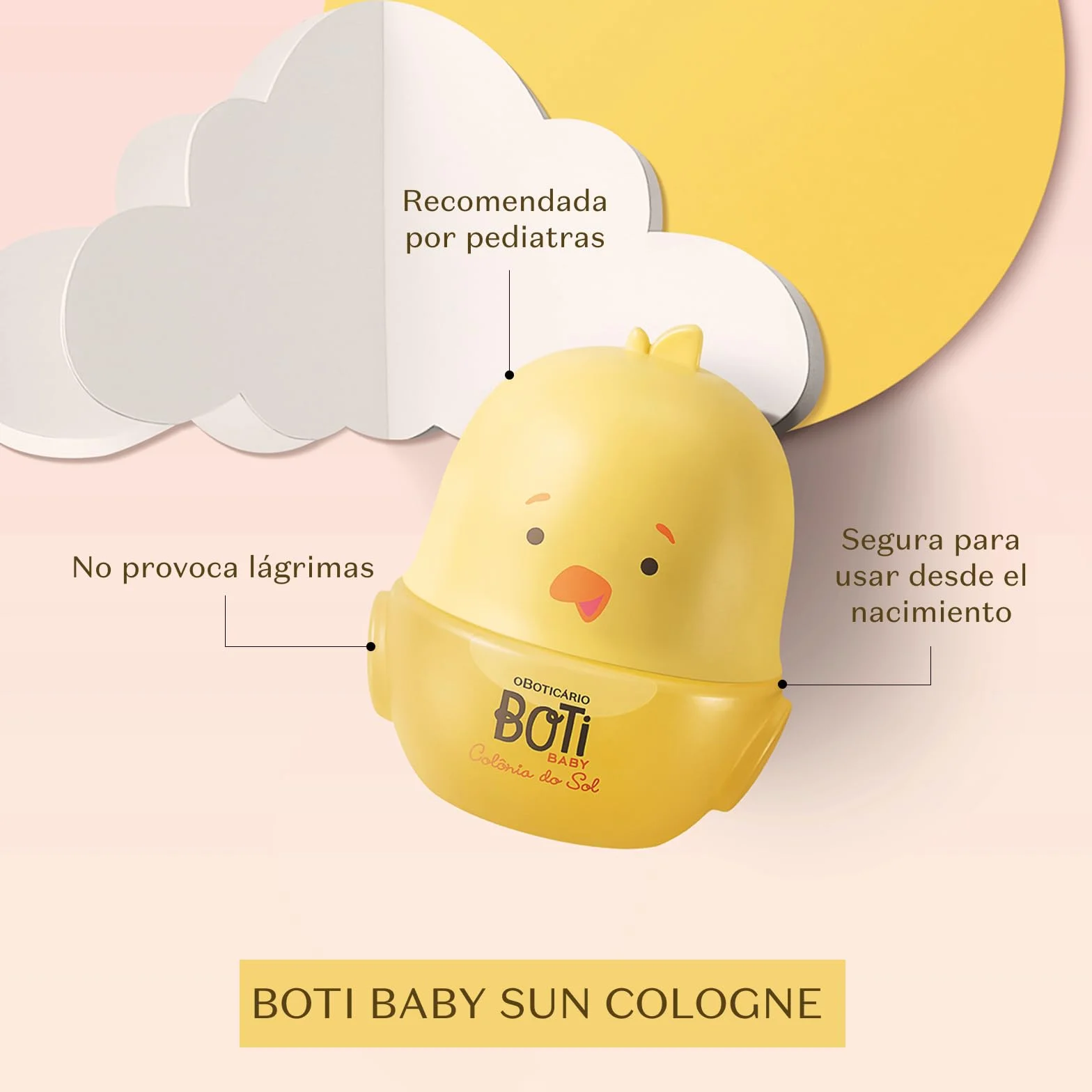 O Boticário Boti Baby Colónia Do Sol 100ml dla dzieci bebe łagodny bezalkoholowy lawenda mandarynka rozmaryn