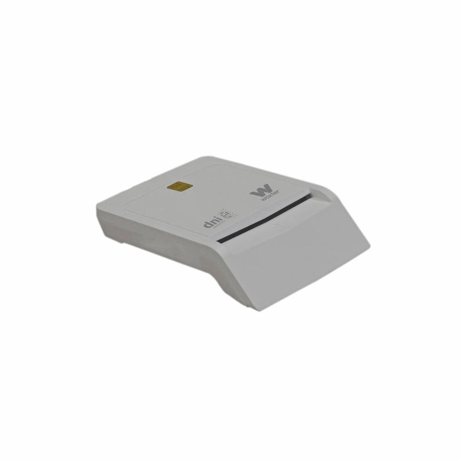 Woxter Lector DNI Electrónico Blanco, DNI 3.0 y 4.0, Plug & Play, Compatible con PC y Mac