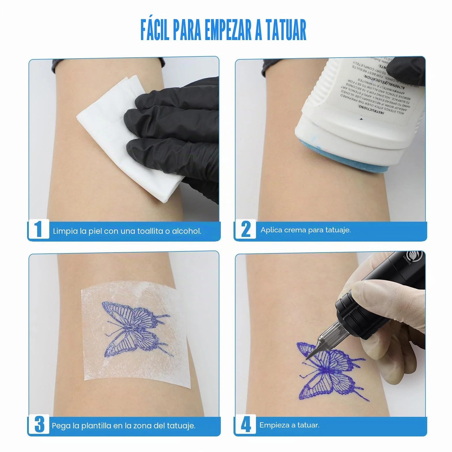H1 Termocopiadora Tattoo Bluetooth, Impresora Térmica Inalámbrica con 10 Hojas Papel de Transferencia, Impresora de Tatuaje Compatible con Teléfono Tablet PC para Artistas y Principiantes