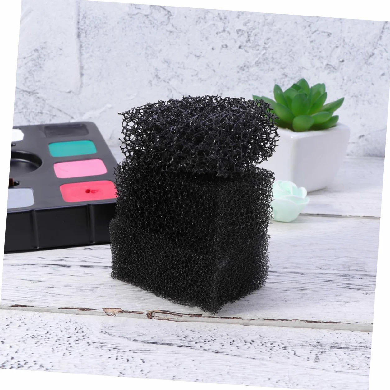 FOMIYES 9 Piezas Esponjas Punteadas Negras Esponja De Maquillaje De Efectos Especiales Maquillaje De Sangre Cepillo De Esponja Esponjas Maquillaje Cara Paquete Bolso