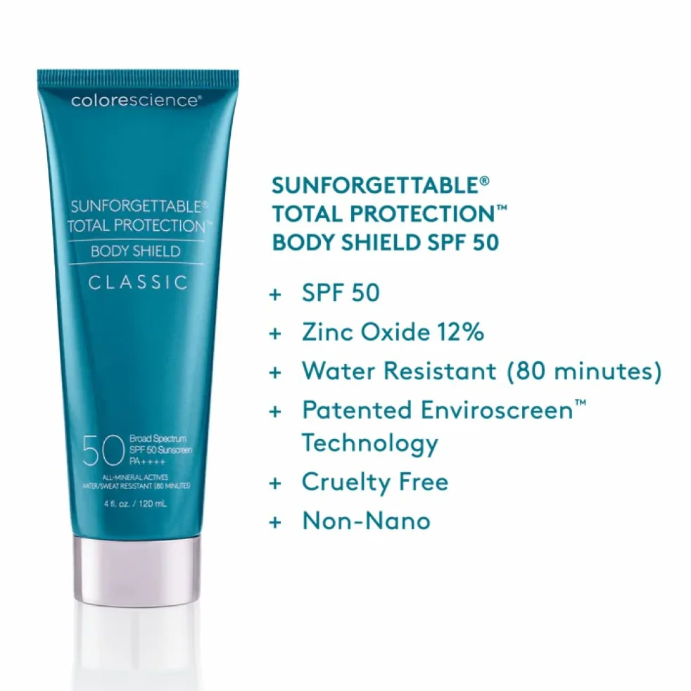 Colorescience Sunforgettable Total Protection SPF 50 Body Shield, 4 fl. oz