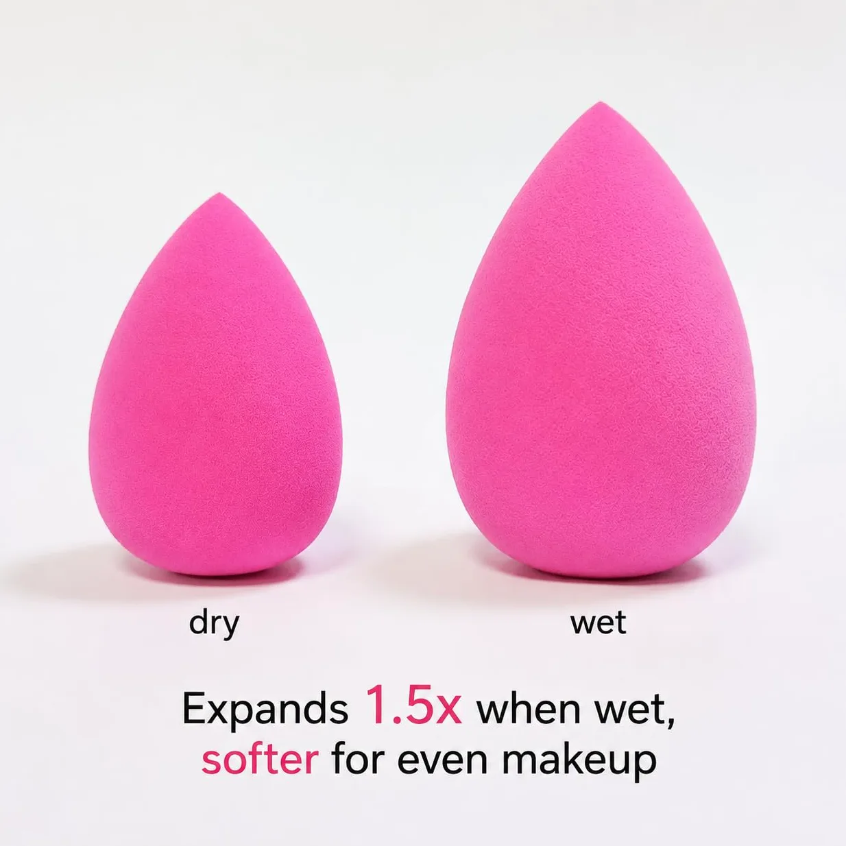 Esponja de maquillaje Blender para base y polvos de mezcla, vegana