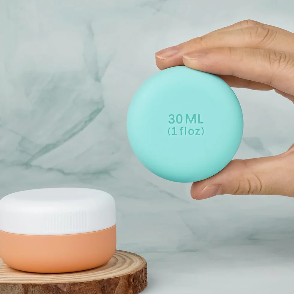 HOTUT 4 recipientes de silicona a prueba de fugas para cosméticos de viaje 30 ml