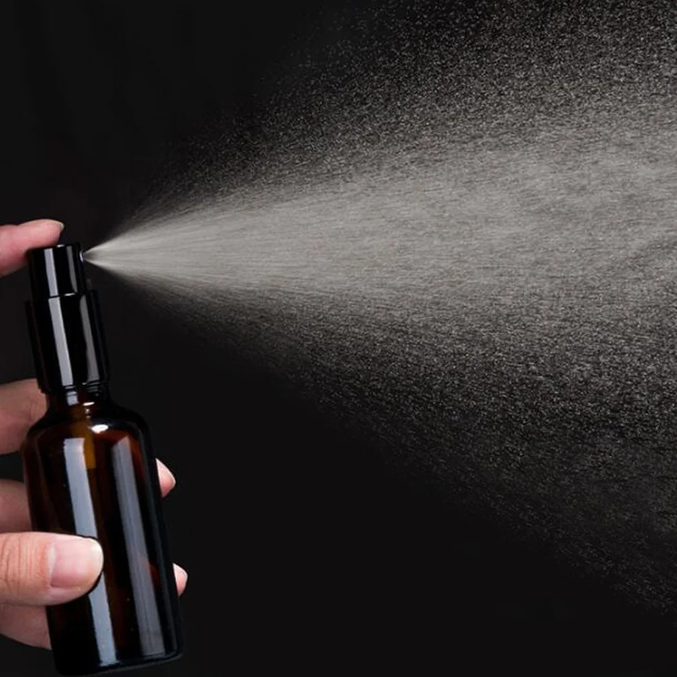 YIZHAO Ambar Pulverizador Cristal 30ml Glass Spray Bottles Atomizador 6Pcs