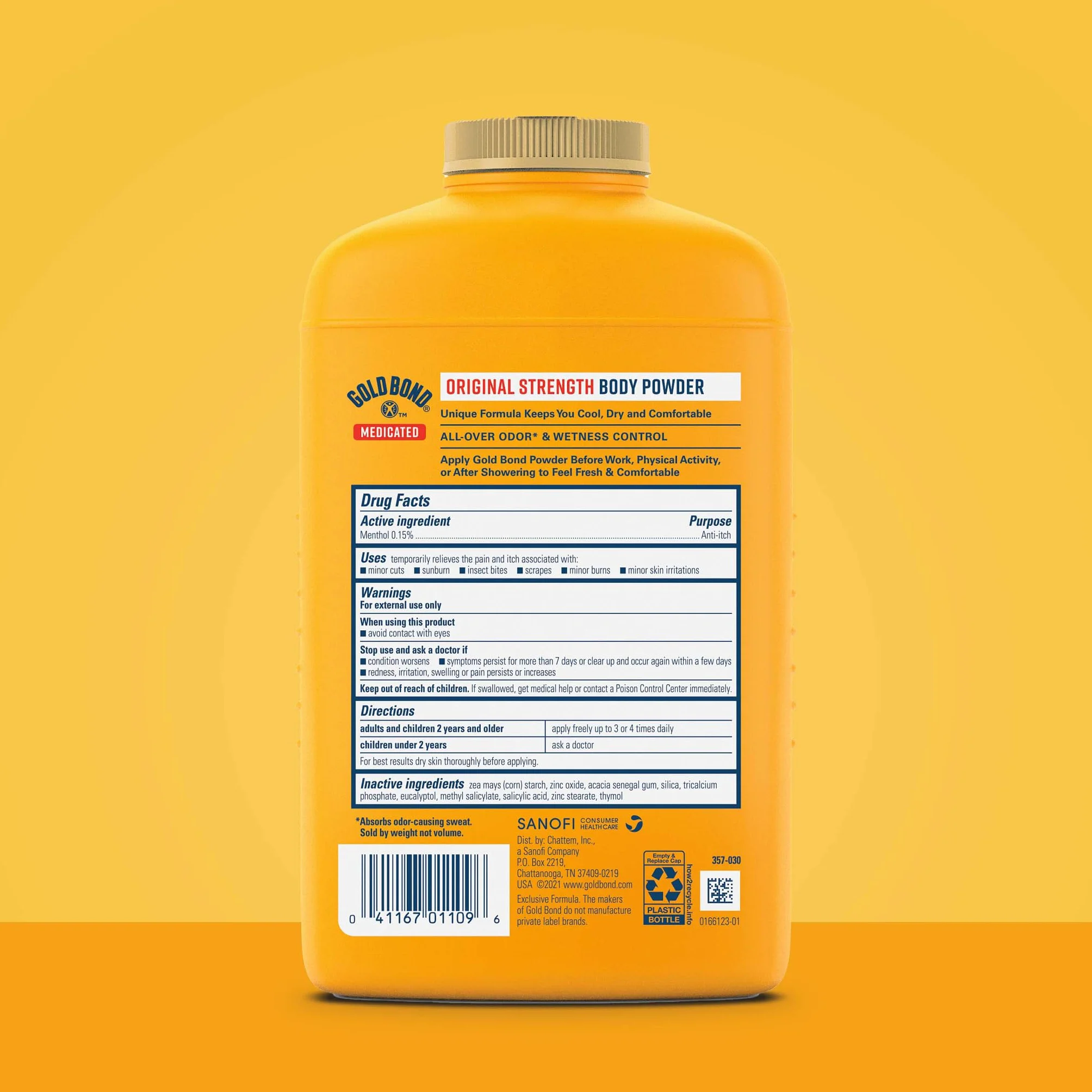 Gold Bond Medicated Original Strength Body Powder, 10 oz., Talc-Free, Anti-Itch