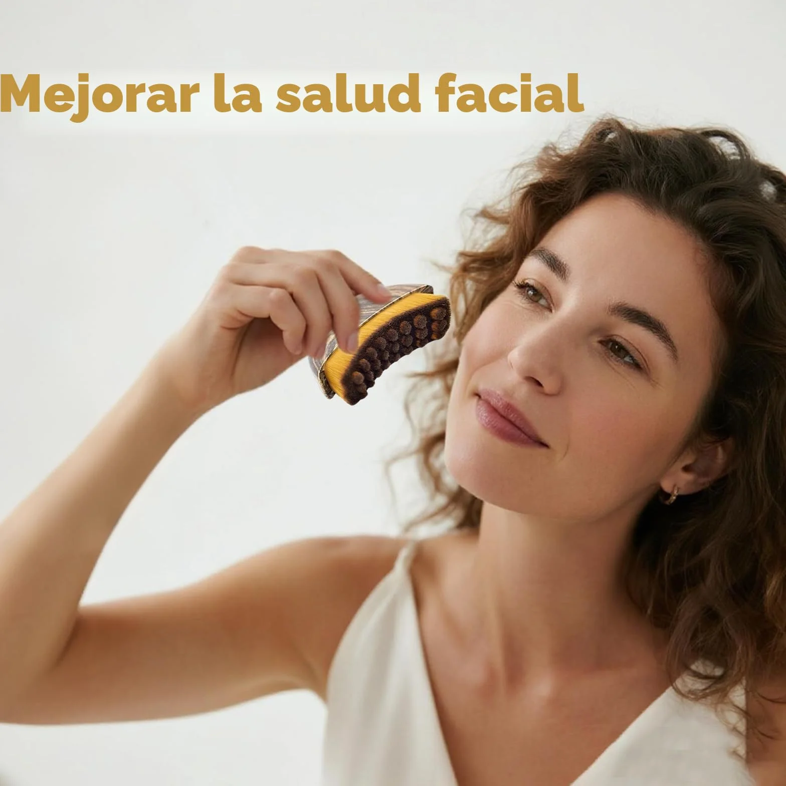 Cepillo Facial Drenaje Linfatico Exfoliante de Cepillado en Seco