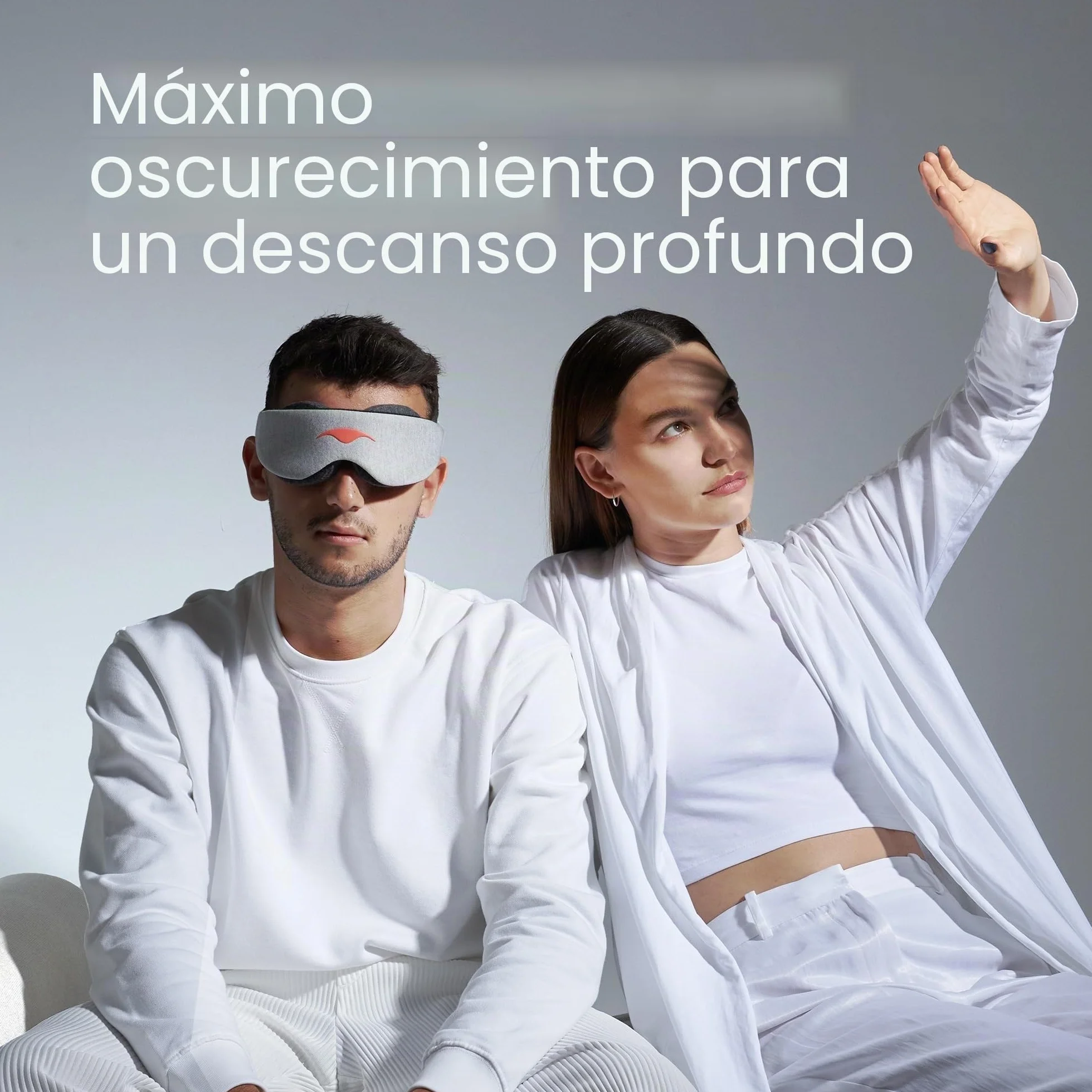 Manta Sleep Mask Antifaz para Dormir 100% Anti-Luz Cero Presión Copas Ajustables