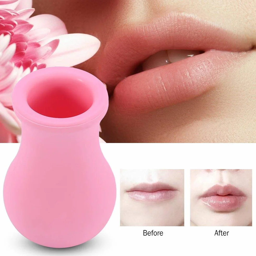 Enhancer de labios en forma de jarrón, dispositivo de aumento de labios de silicona para mujeres, herramienta de belleza