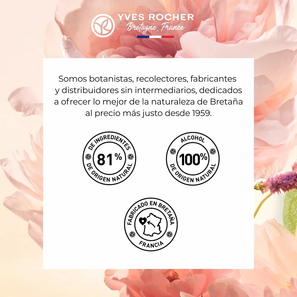Yves Rocher COMME UNE EVIDENCE Set de Regalo Mujer Eau de Parfum 50 ml Gel Ducha 75 ml Leche Corporal 75 ml Edición Limitada