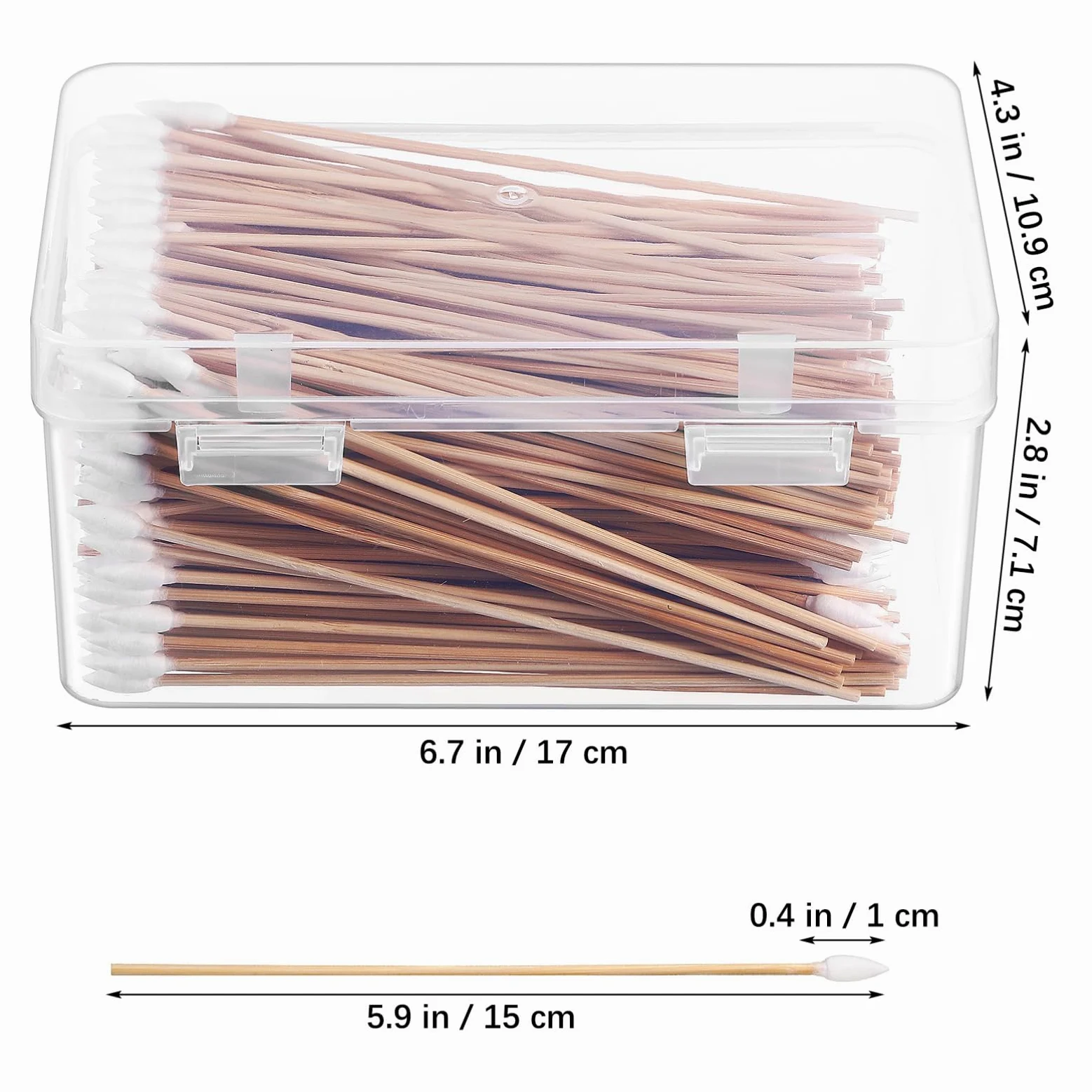 5 Series Bastoncillos De Algodón De Precisión Hisopos Eliminación Baño Palos Aplicadores De Maquillaje Herramientas De Limpieza De Auriculares Madera 500 Piezas X 5