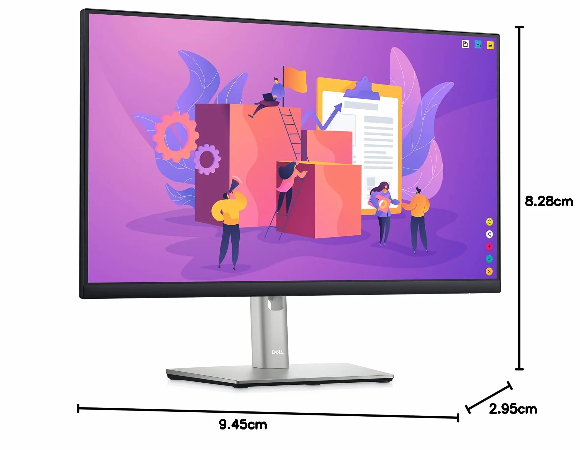 Dell P2722H 27" Full HD 1920x1080 Monitor 60Hz IPS 5ms 99% sRGB DisplayPort HDMI VGA USB