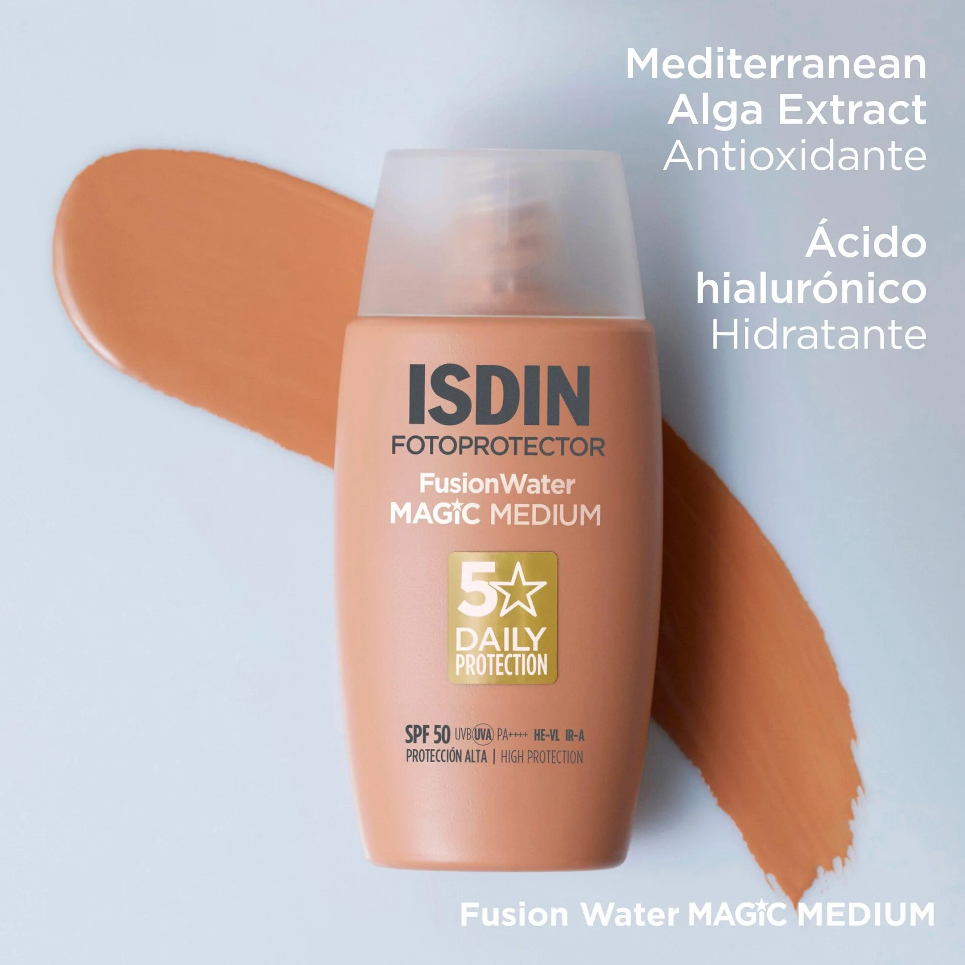 ISDIN Fusion Water Magic Color SPF 50 Protector Solar Facial 50ml