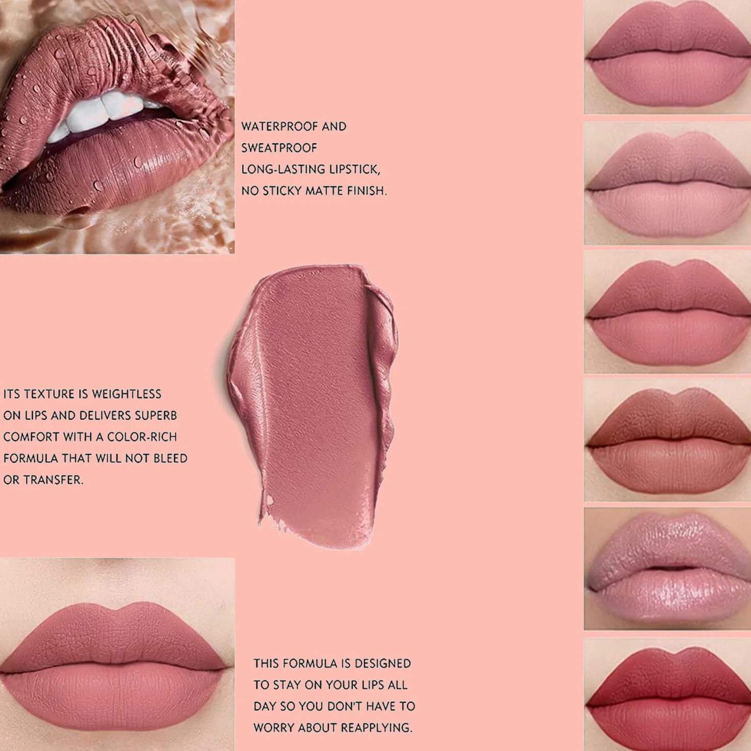 Set de maquillaje de labios resistente al agua 12 colores