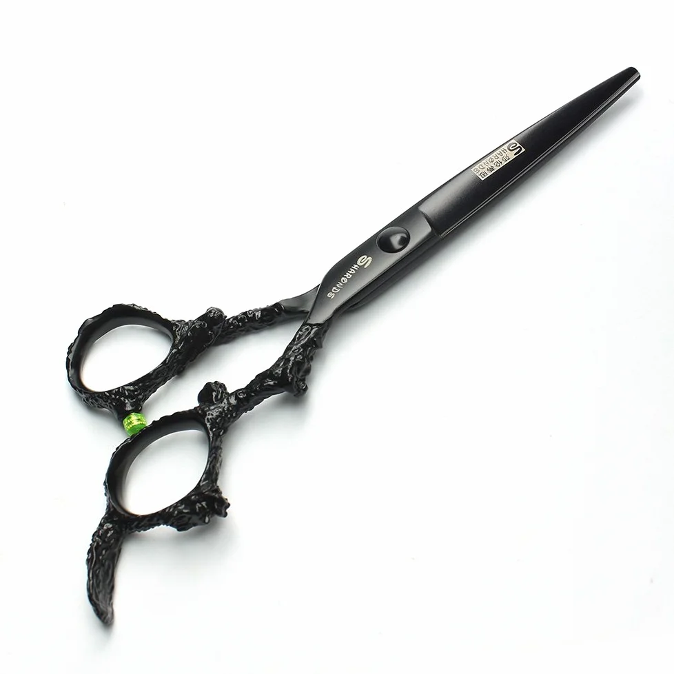 Porfessional - Tijeras de peluquería de acero inoxidable de 6 pulgadas, tijeras afiladas para corte de pelo para peluqueros, hombres, mujeres