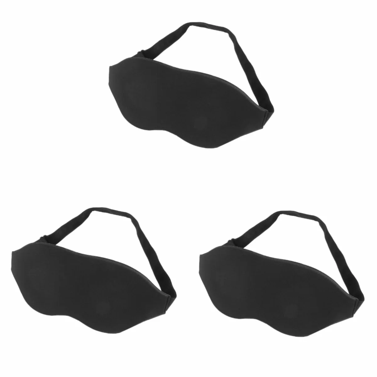 Beaupretty 3 Antifaces Para Dormir 3d Estereoscópicos Lentos Paquete De 3 Antifaz Opaco Esponja Para Oficina Hogar Dormir Hebilla Ajustable De La Fatiga Ocular.