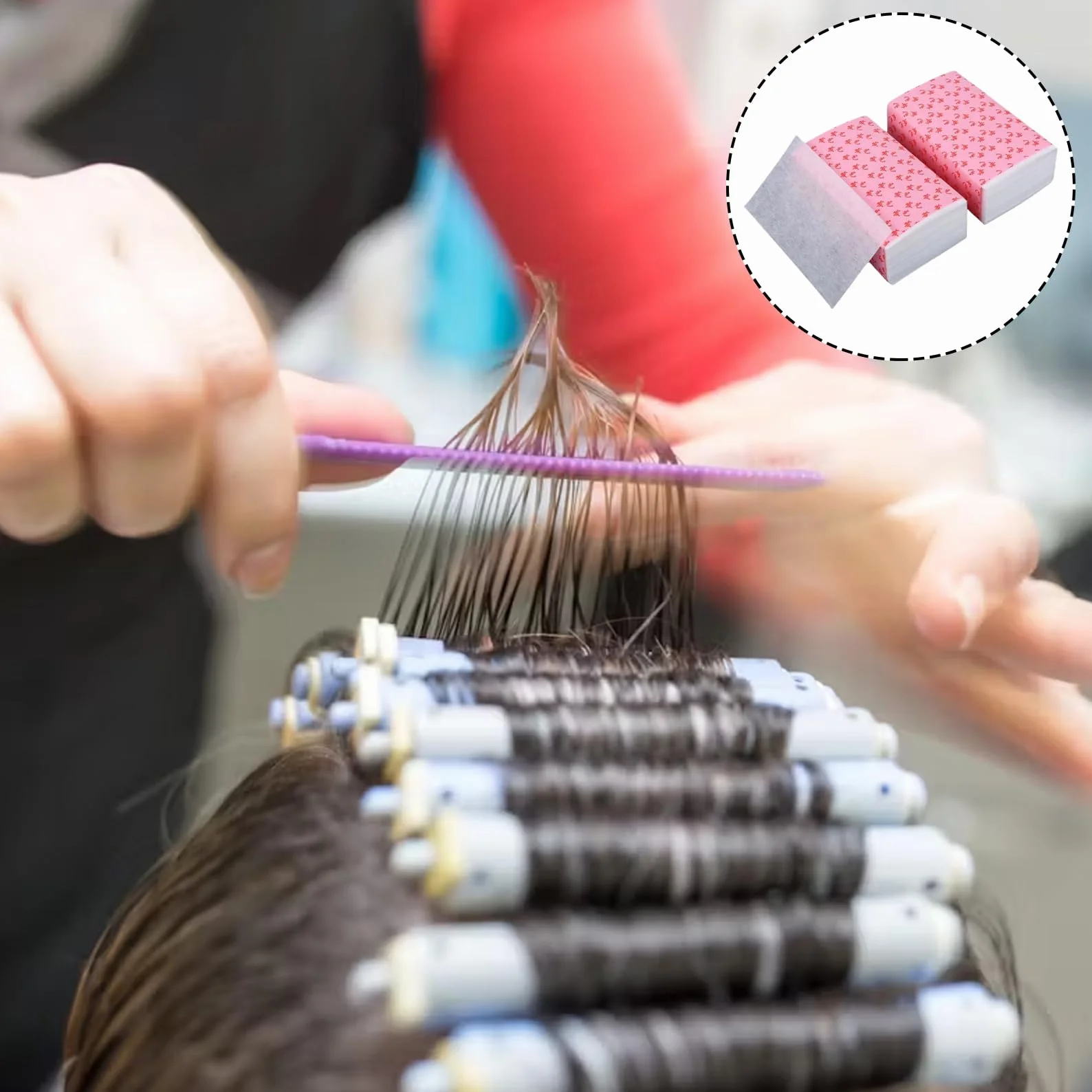 Papel Permanente Desechable 200 Unidades para Peluquería Frío y Calor