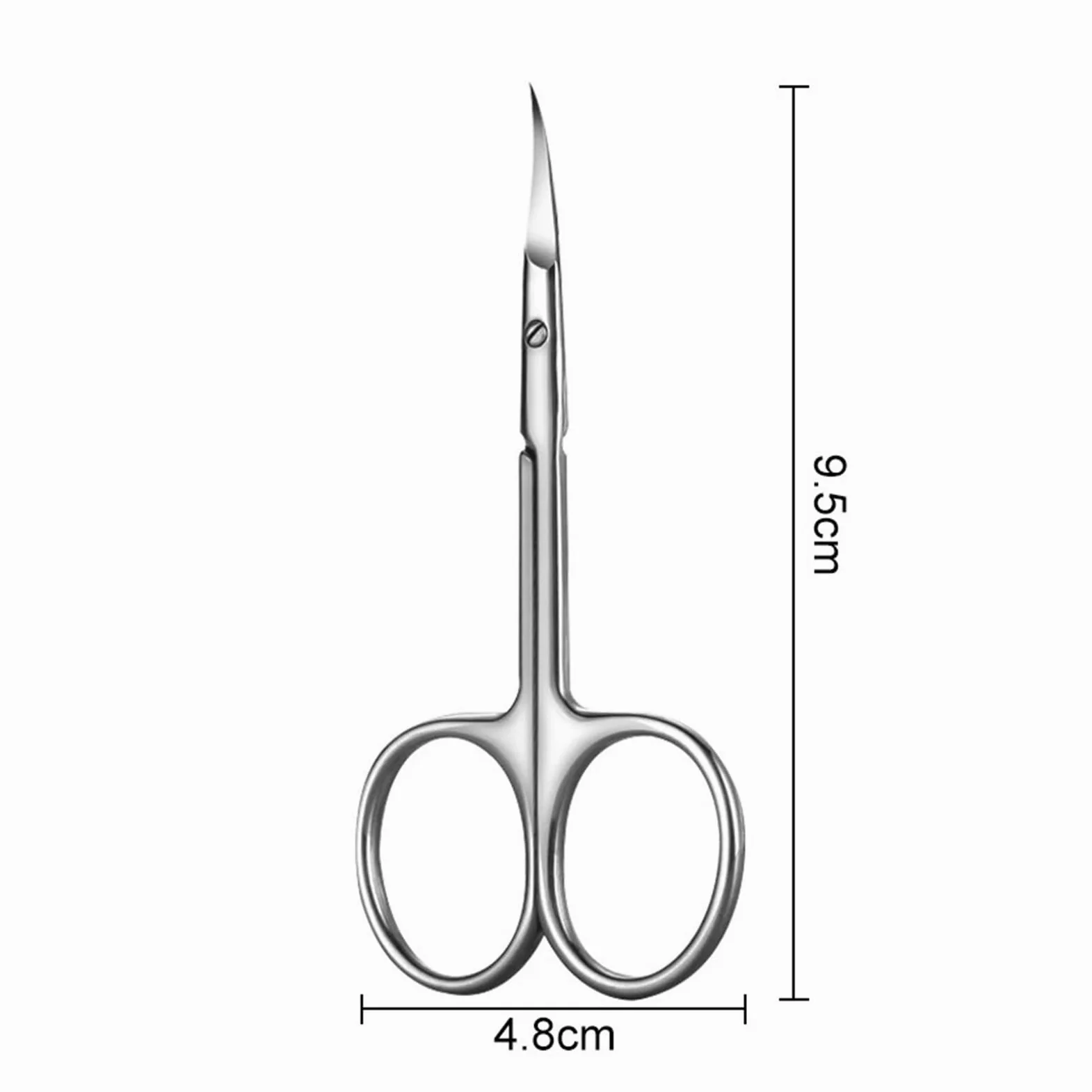 1 Pieza de Tijeras for cutículas, afiladas, de precisión, con Punta Curva, for Piel Muerta y padrastros, recortador Profesional de cutículas.