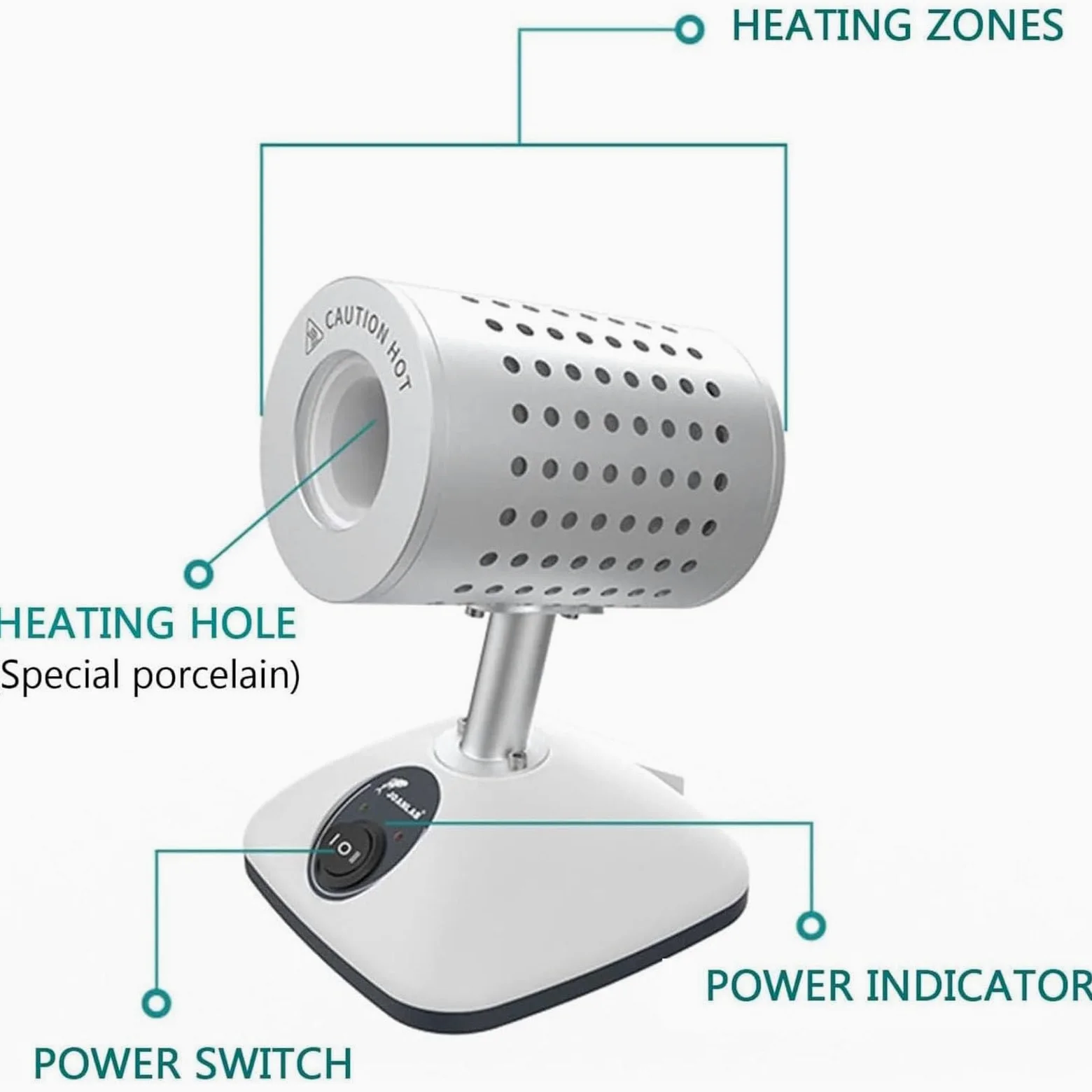 Esterilizador de bucle,Esterilizador infrarrojo de laboratorio,Esterilizador de bucle de inoculación,Esterilizador de bisturí infrarrojo,para bisturí Aguja Inoculación Bucle Vacunación,14mm-220V