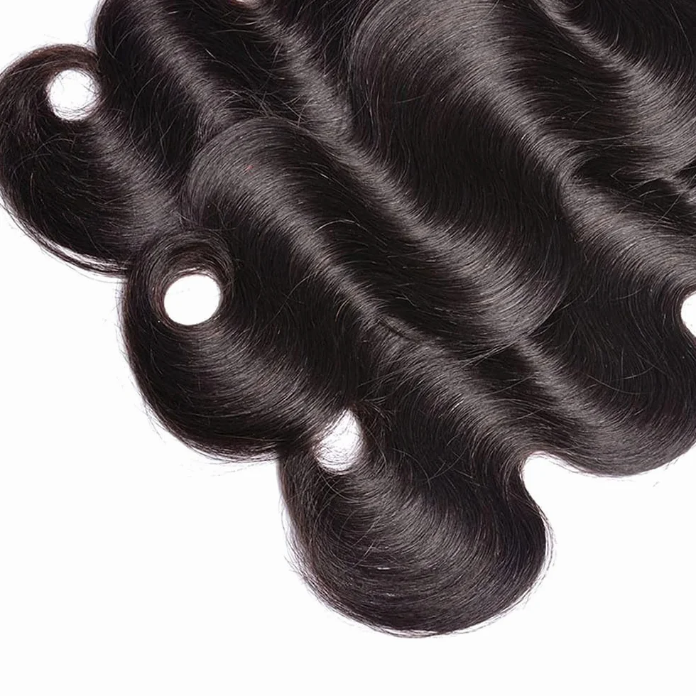 Extensiones de pelo humano sin procesar, extensiones de pelo humano sin procesar, doble trama #1B, color negro natural, 3 paquetes por paquete, 150 g, 18, 20 y 22 pulgadas
