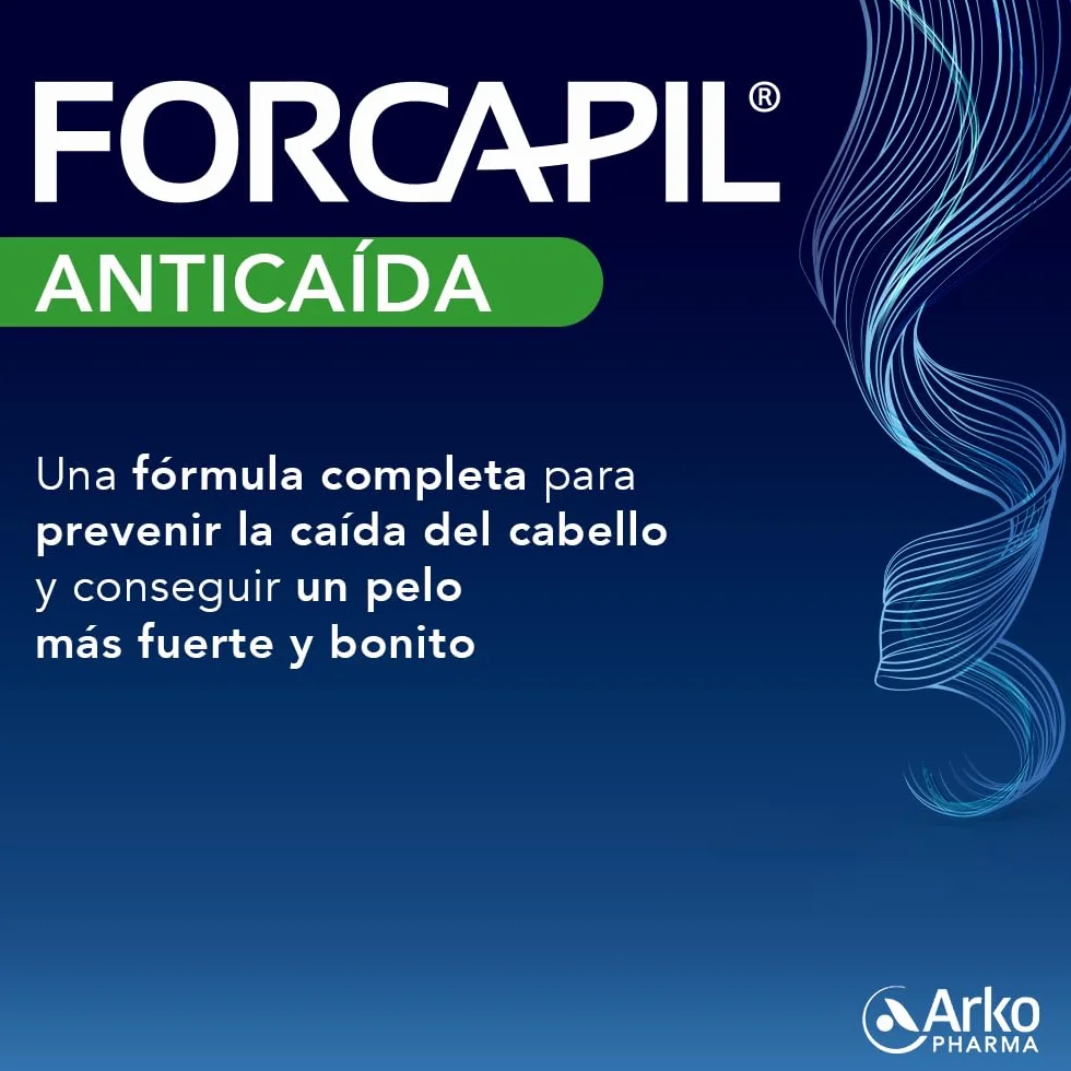 Arkopharma Forcapil Anticaída Pack Tratamiento 3 Meses Complemento Alimenticio con Biotina