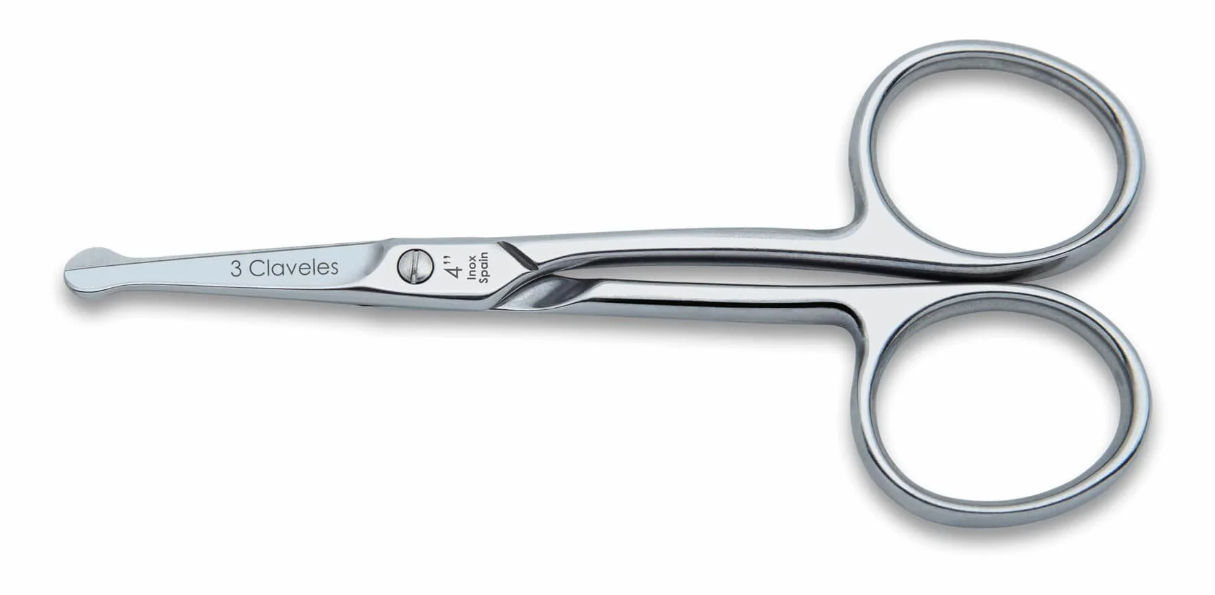 TIJERA BEBE CURVA INOX 4" D 3C
