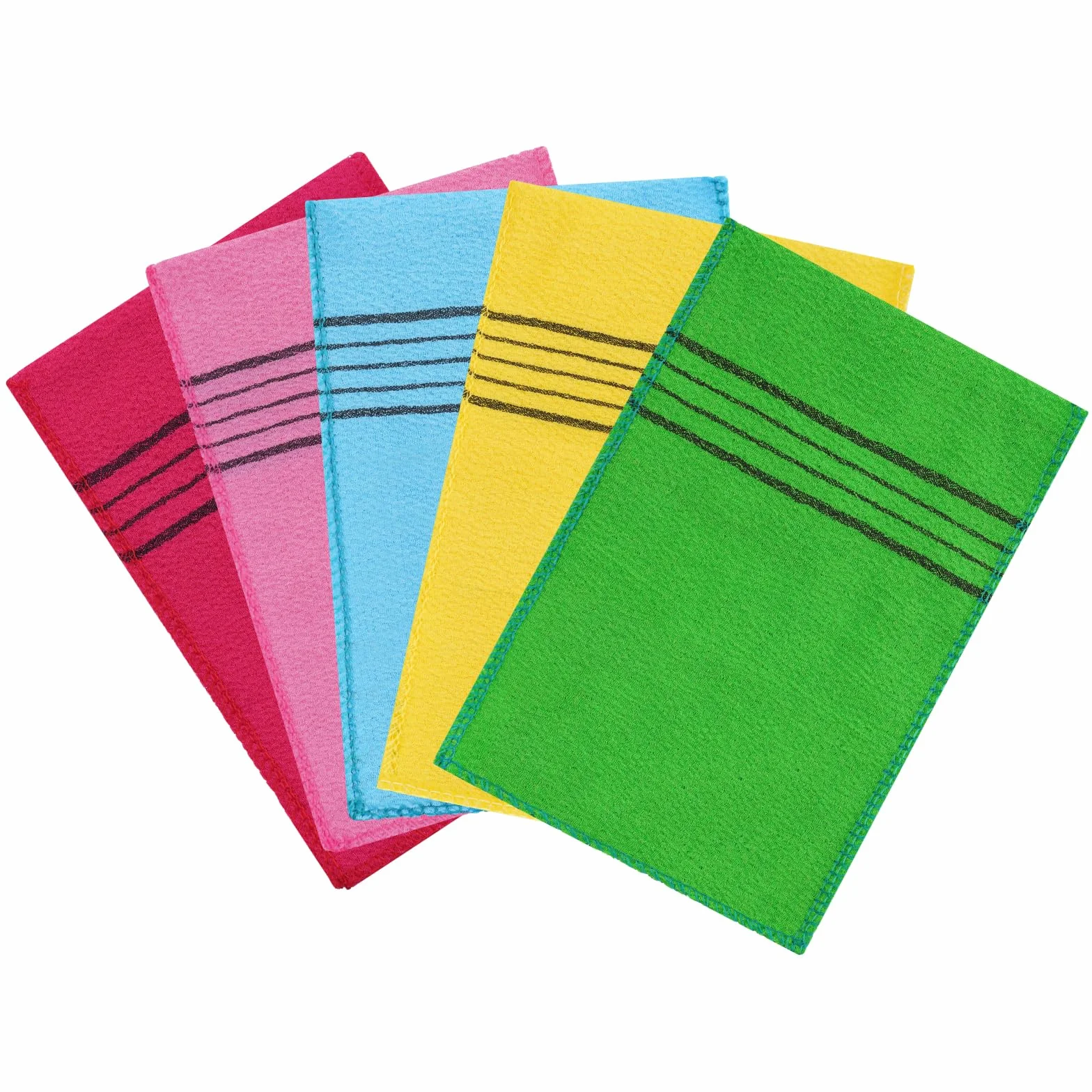 Guante Exfoliante Coreano, 5pcs Esponja Exfoliante Corporal para Limpieza Profunda
