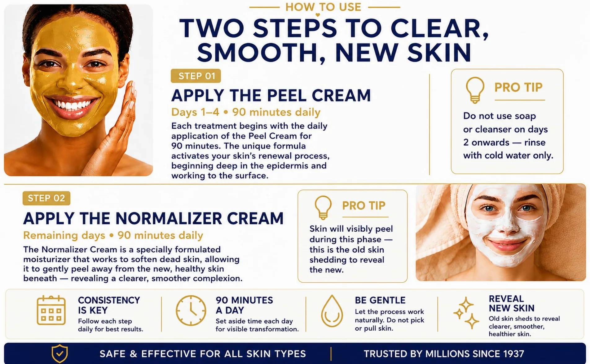 Skin Culture Juego de 5 tarros de tratamiento Skin Peel 4000 | Utilizado por miles de hombres y mujeres desde 1937 | Se deshace de cicatrices de acné, manchas, poros grandes, líneas finas, daños por