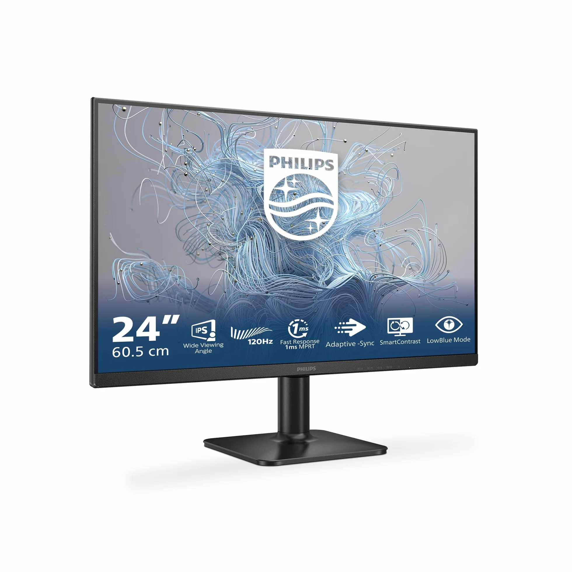 Philips 24E2N1110 Monitor 24" FHD 120 Hz 1 ms MPRT Adaptive Sync Blue Light 1920x1080 HDMI D-Sub Negro