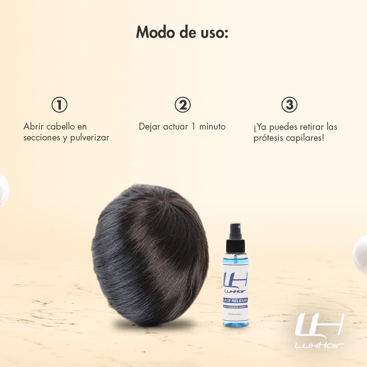 LuxHair Lace Release Disolvente Desactivador de Adhesivo 100 ml Azul
