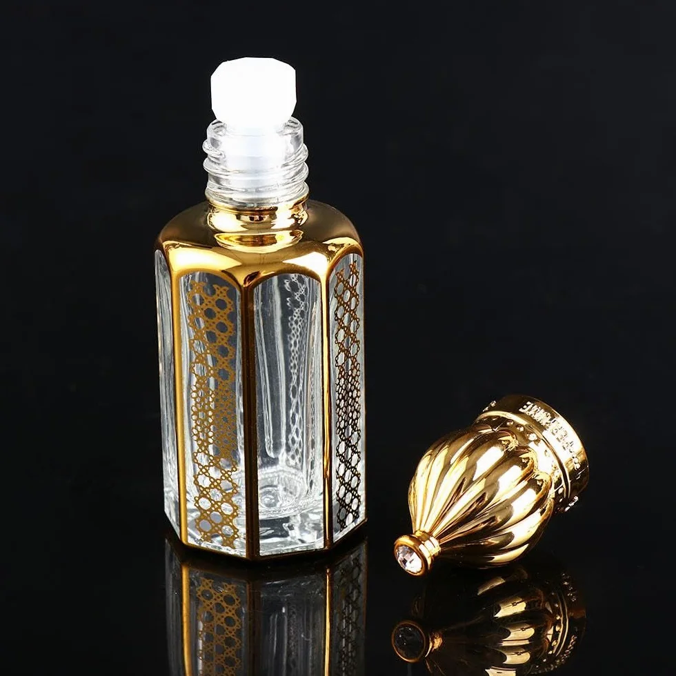 Botellas cuentagotas de cristal 12 ml para aceite esencial perfume vacías vintage