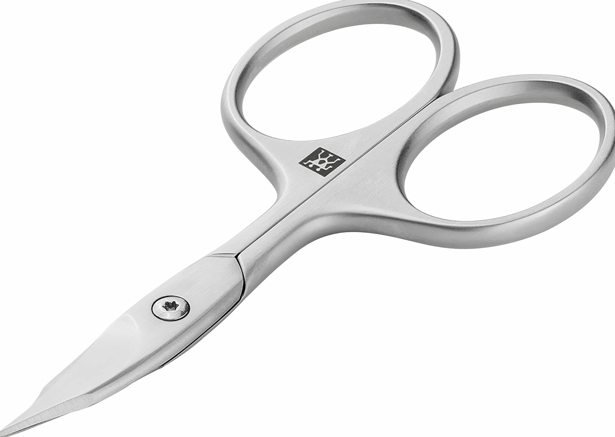 ZWILLING Tijeras combinadas para uñas, filo curvado, punta fina, 90 mm, plata