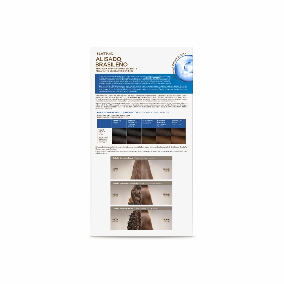 Kativa Kit Alisado Brasileño Cabellos Oscuros