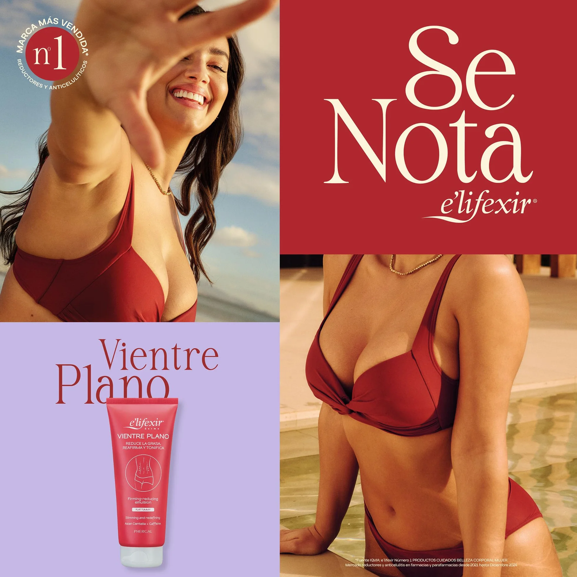 Elifexir Vientre Plano Gel Reductor Abdomen Crema Quemagrasas Reafirmante 200ml