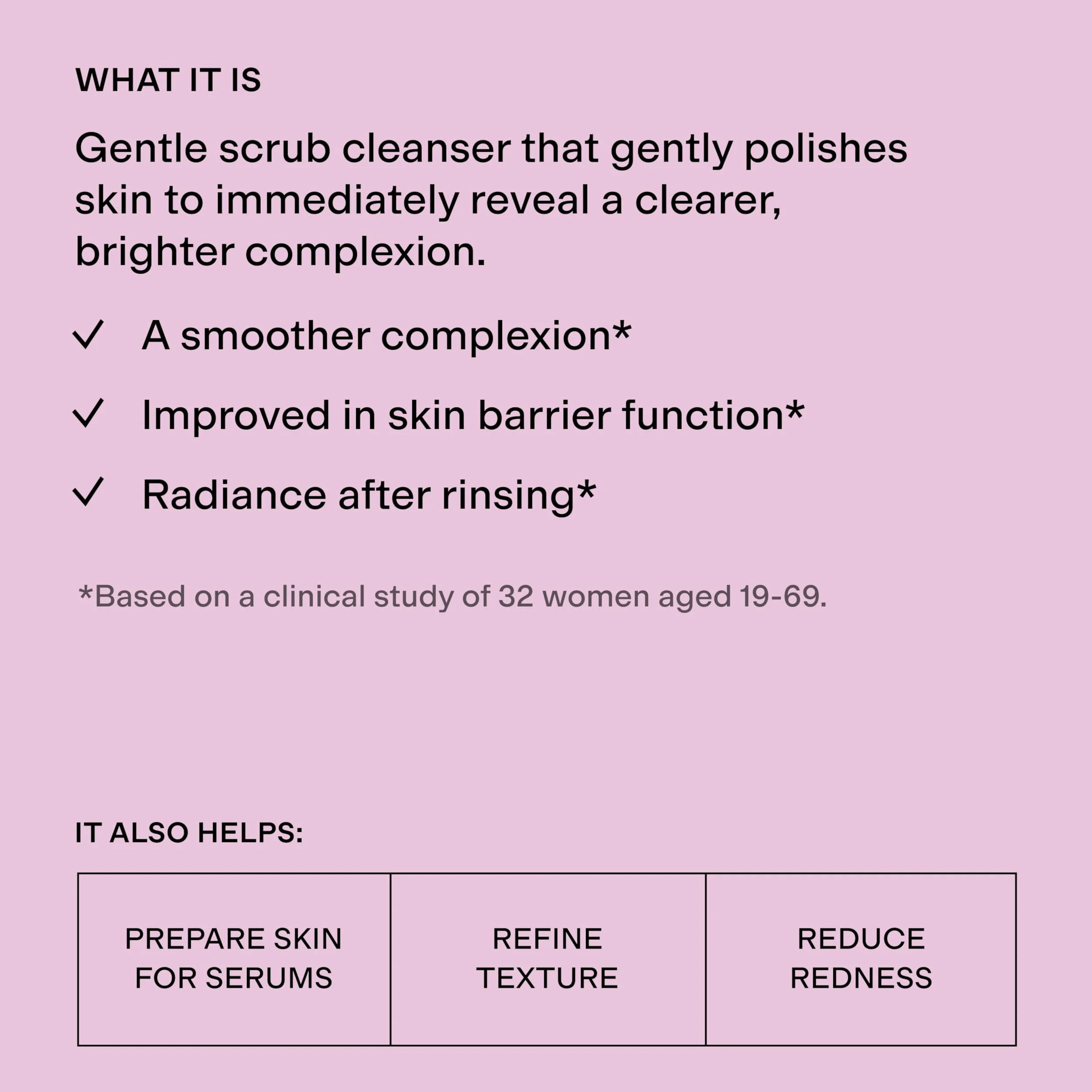 CLEARSTEM VITAMINSCRUB - Limpiador exfoliante con antioxidantes, gel limpiador para cara y cuerpo, vitamina C