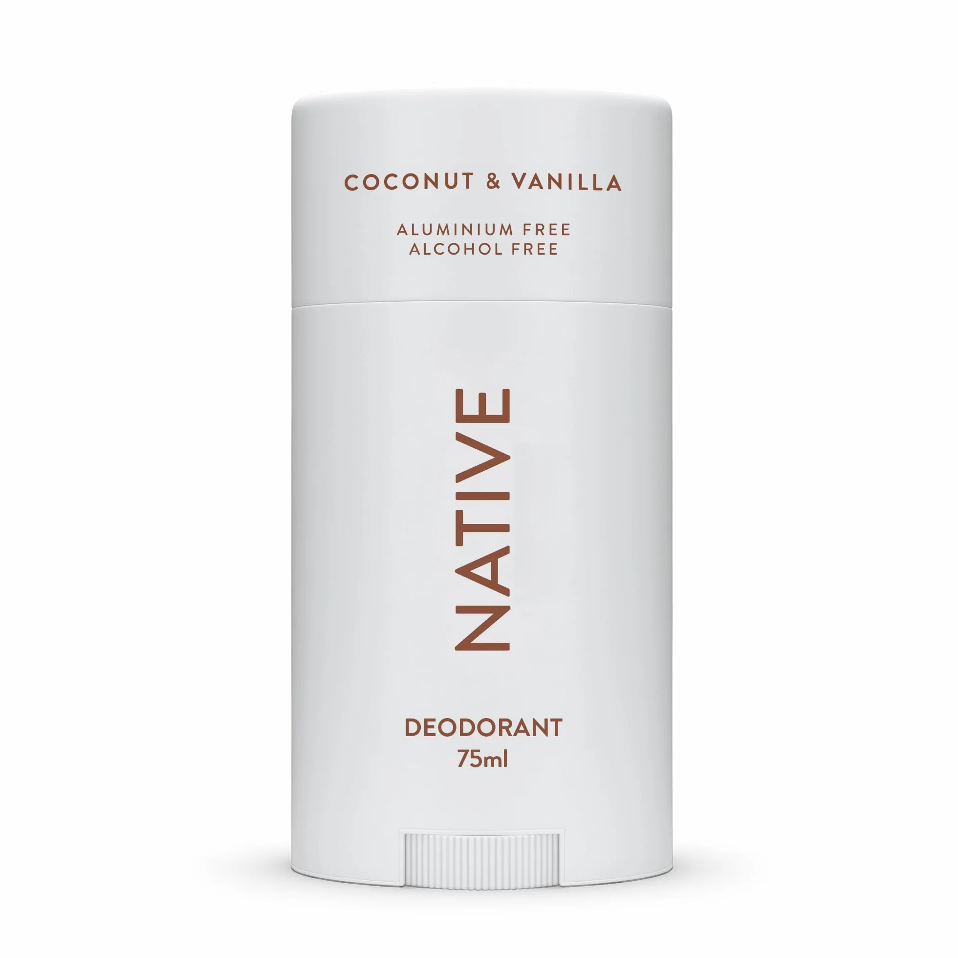 Desodorante Natural para Mujeres y Hombres - Libre de Alcohol y Aluminio - Aroma Coco y Vainilla - Control del Olor 72 Horas (75 ml)